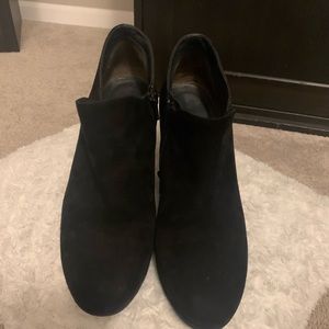 Paul Green black suede booties